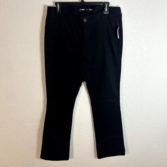 Old Navy Boot Cut Stretch Uniform Pant Womens Size 10 Black Jack NWT NEW - Picture 2 of 7